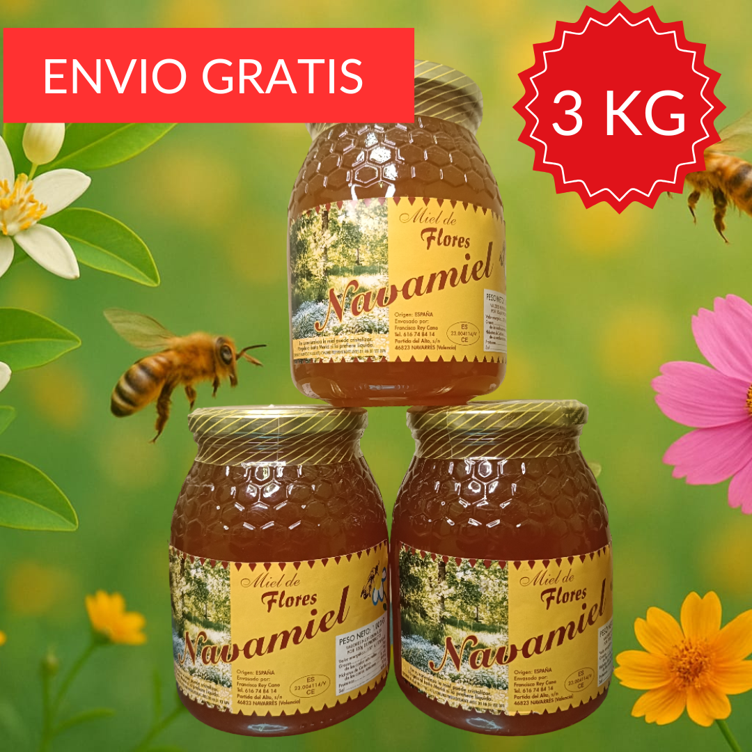Miel de Flores de Valencia 3 kg.
