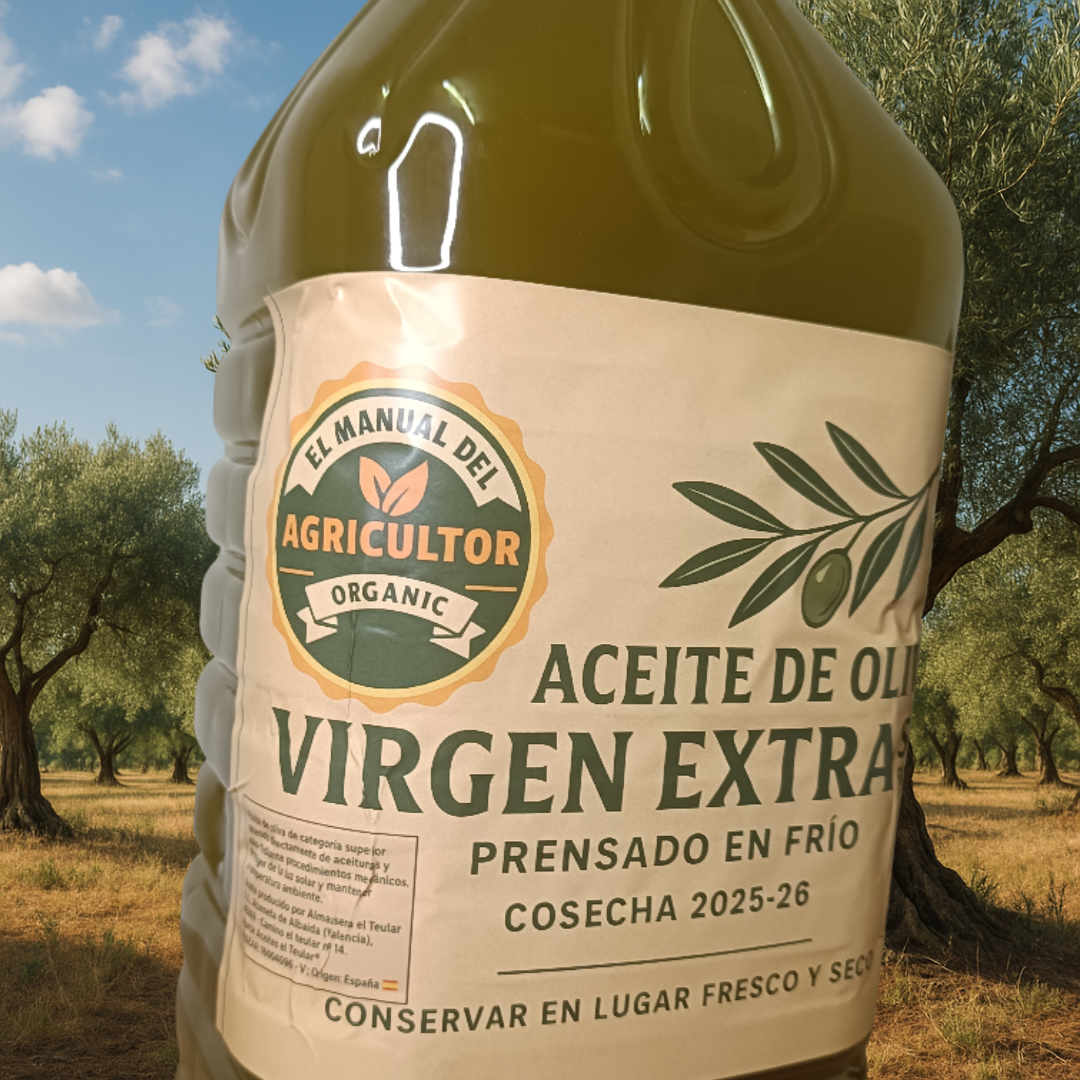 Aceite de Oliva Virgen Extra Sin Filtrar Prensado en Frío- NUEVA COSECHA 2025/26