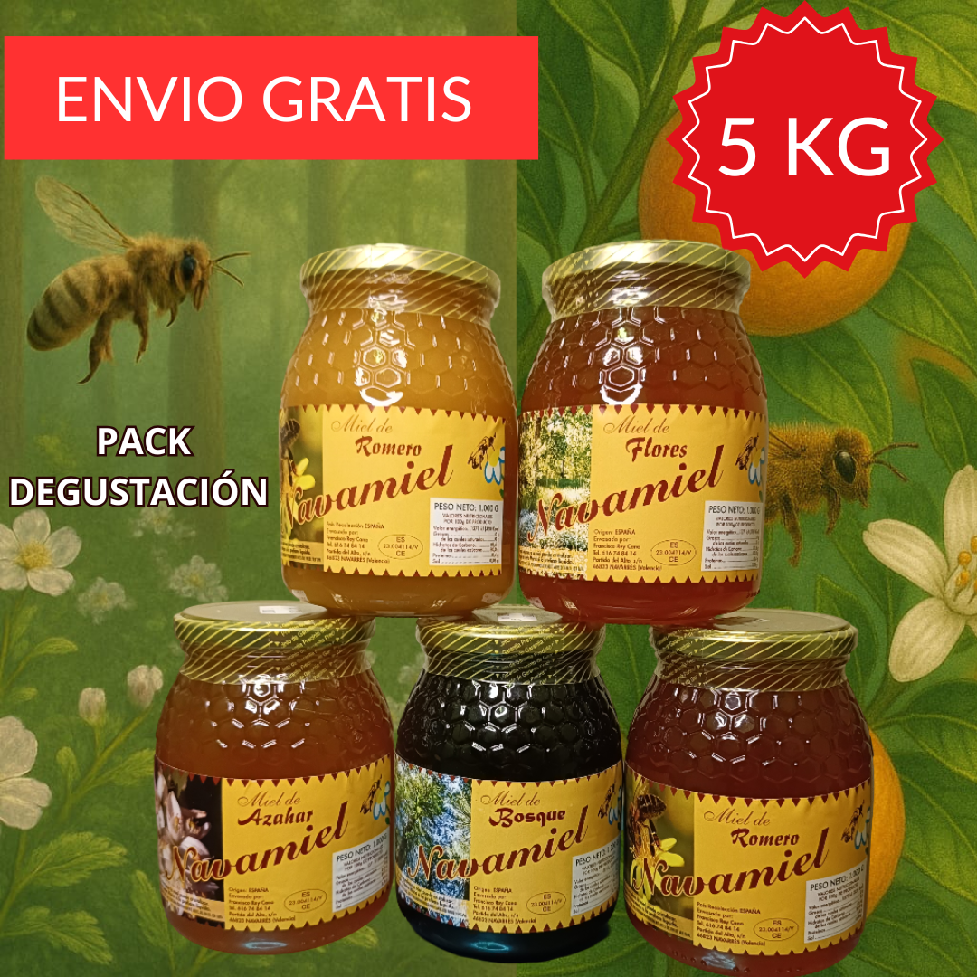 Pack Degustación Miel de Valencia 5 kg.