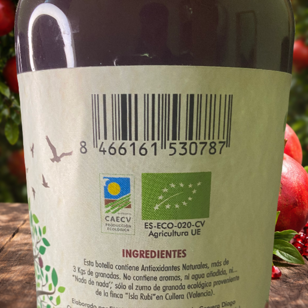 Zumo de Granada Ecológica de Cullera (Pack 3 botellas)