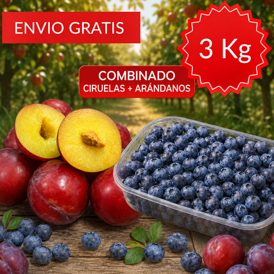 Dúo de Ciruelas y Arándanos Valencianos 3 kg.