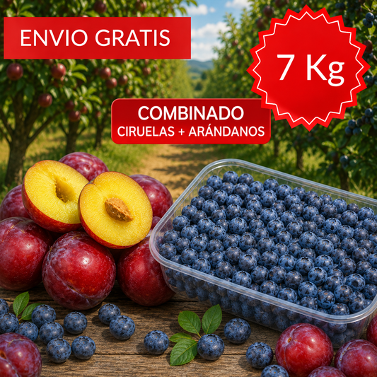 Dúo de Ciruelas y Arándanos Valencianos 7 kg.