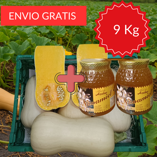 Pack Calabaza del Cacahuet y Miel Natural de Navarrés 9 kg.
