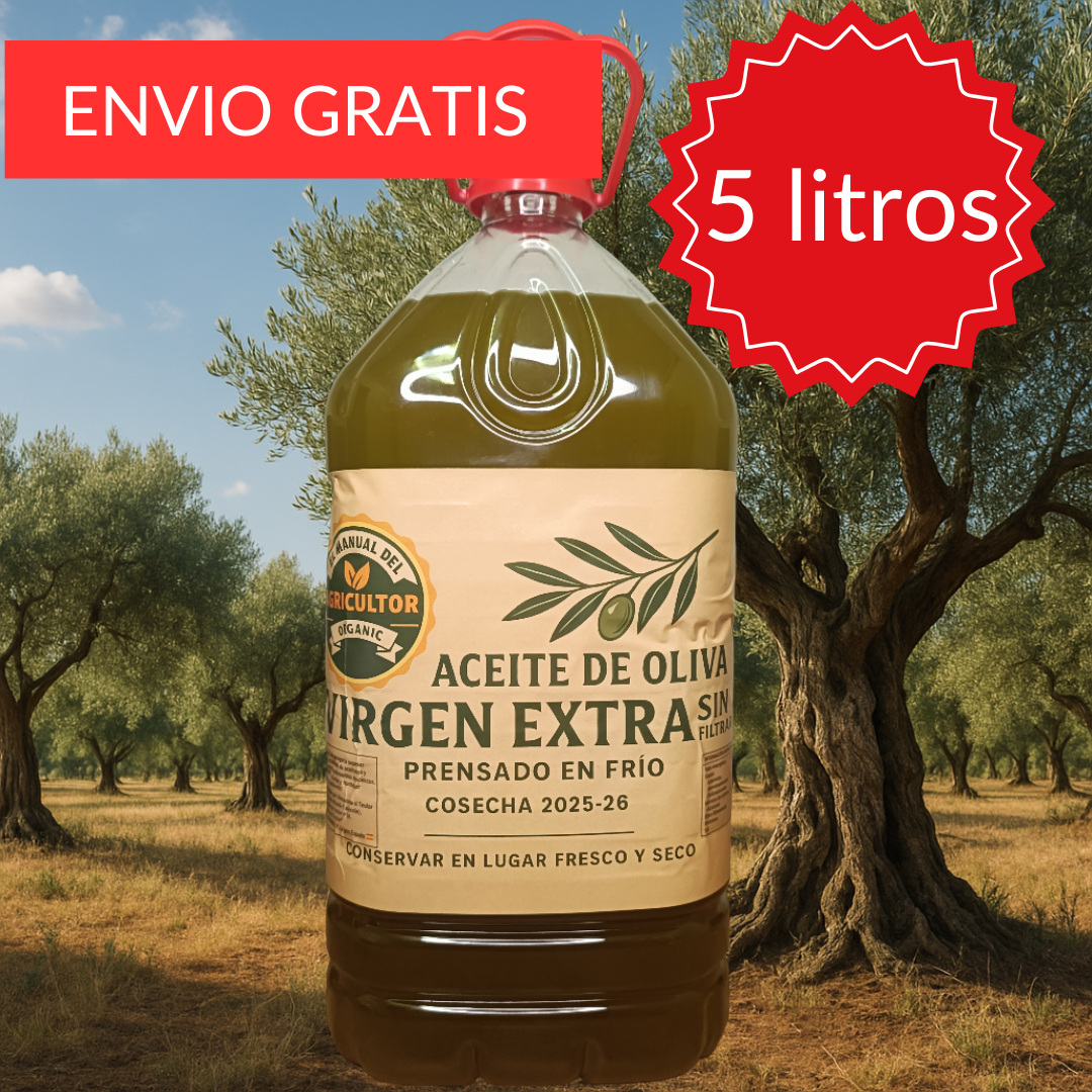 Aceite de Oliva Virgen Extra Sin Filtrar Prensado en Frío- NUEVA COSECHA 2025/26