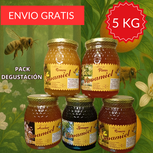 Pack Degustación Miel de Valencia 5 kg.