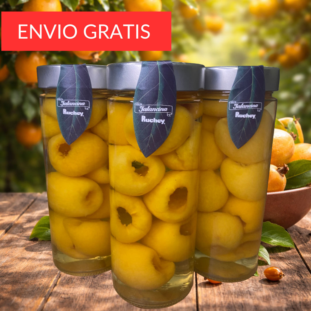 Nísperos en Almíbar de Callosa d’en Sarrià 3 Tarros de 620 gr.