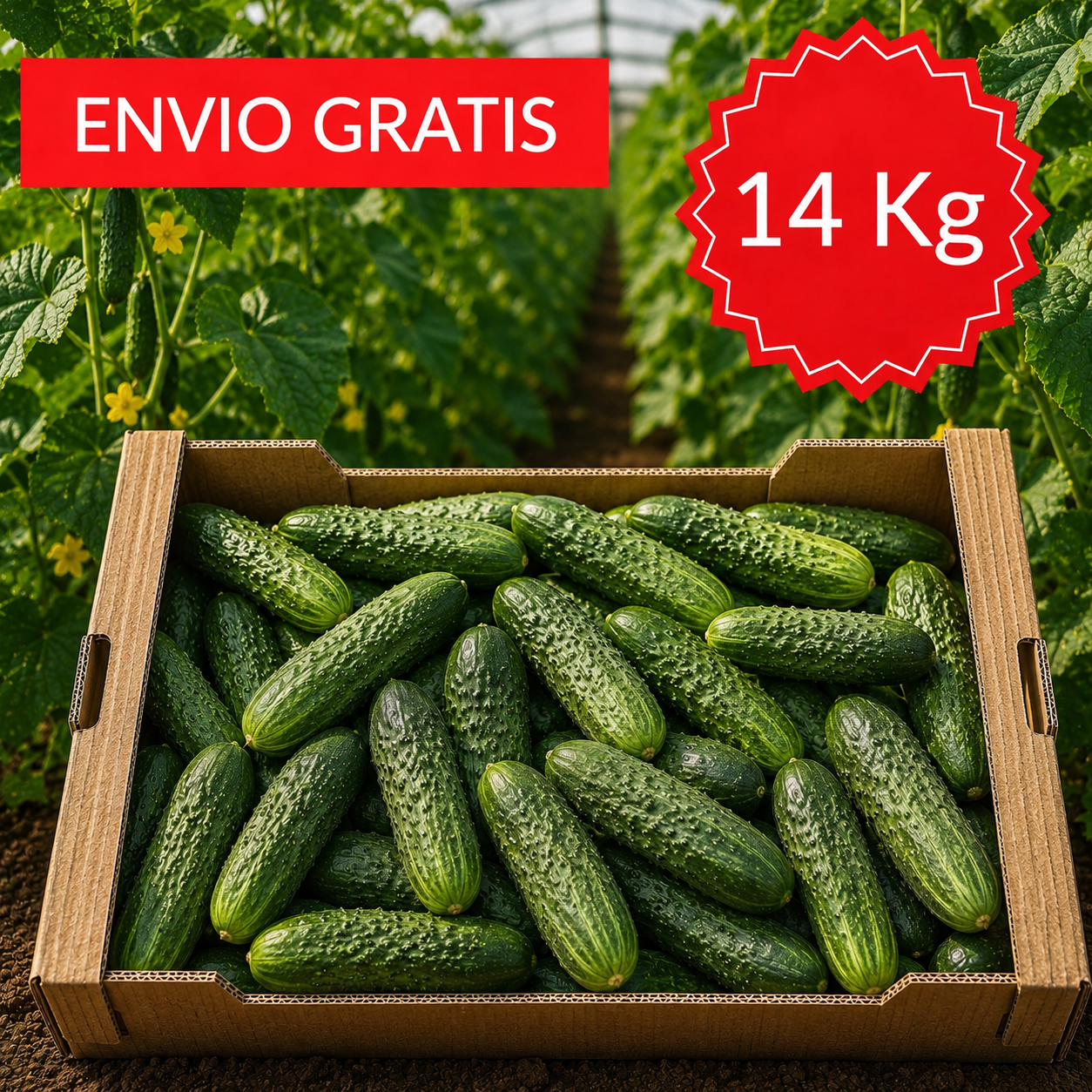 Pepinos Valencianos 14 kg.